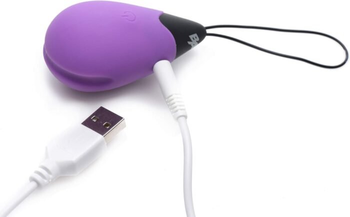 10X Silicone Vibrating Egg - Purple - Image 4