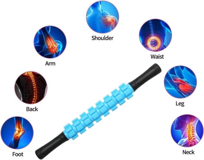 Massage Roller, Muscle Roller Stick, Therapy Roller Stick for Legs, Calf, Thigh, Lipo Roller for Relief Muscles, Deep Tissue Massage Rolling Pin for Trigger Points, Help Sore Muscle Recovery - Image 3