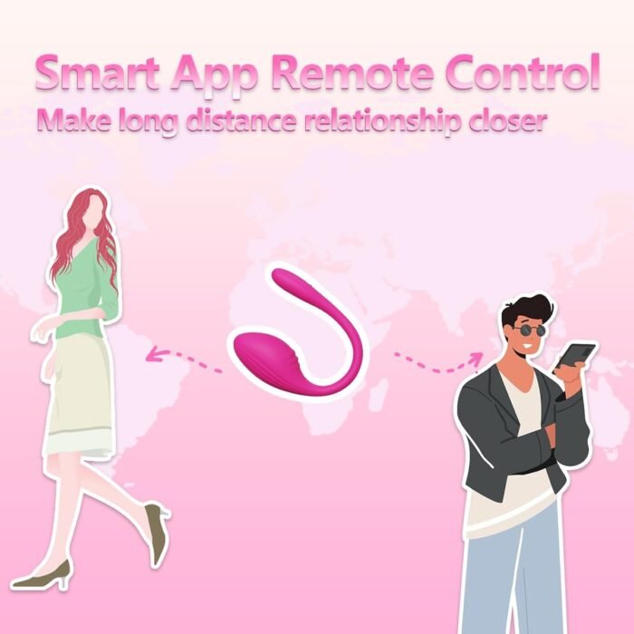 APP & Remote Control G-spot Panty Egg Vibrator Dildo Anal Sex Toys with 10 Vibration Modes,Long Distance Wearable Waterproof Massager Vagina Stimulator for Women and Couple (Rose) - Image 7