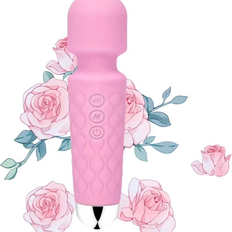 Upgraded Back Muscle Massager - Multiple speeds and Modes Available - Mini Size fits Back of arms (Peach Pink)...