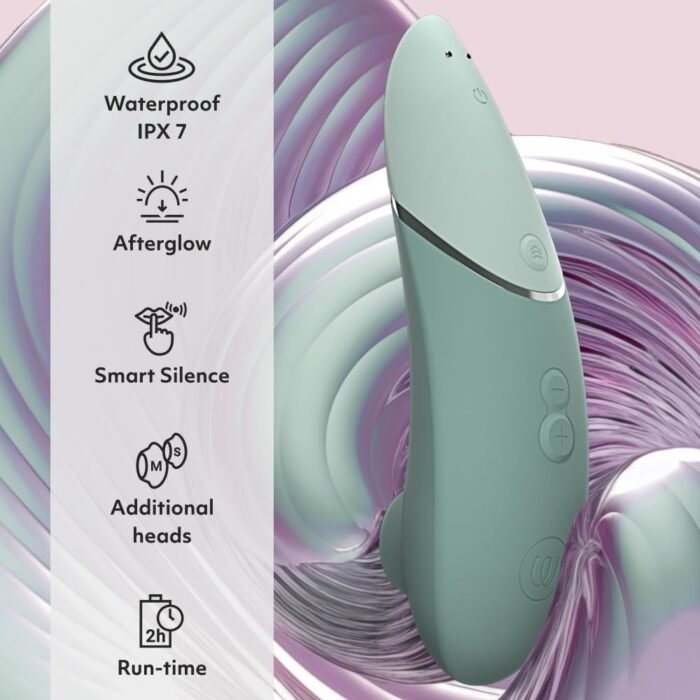 Womanizer Next 3D Pleasure Air Clitoral Sucker Sex Toy Stimulator | Suction Vibrator for Women and Couples Vibrating Adult Sex Toys with 14 Intensity Levels Waterproof Clit Sucker | Sage - Image 7