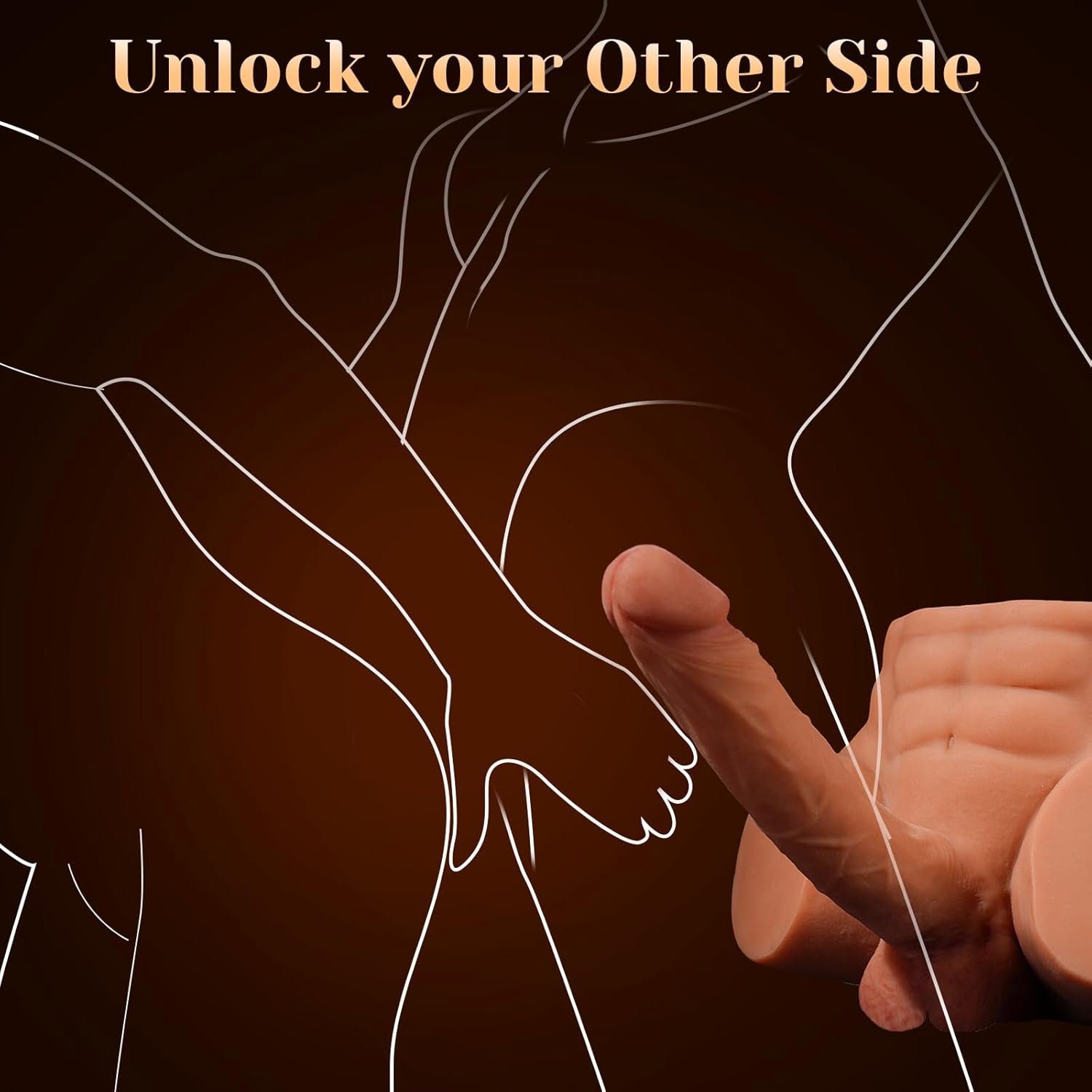 Shemale Sex Doll with 7.2in Realistic Huge Dildo, Unisex Trans Sex Dolls Flexible Cock Sex Toys for Women & Elasticity Tight Vagina Anus Masturbator Male Sex Doll Adult Sex Toy for Men Female Couples - Image 4