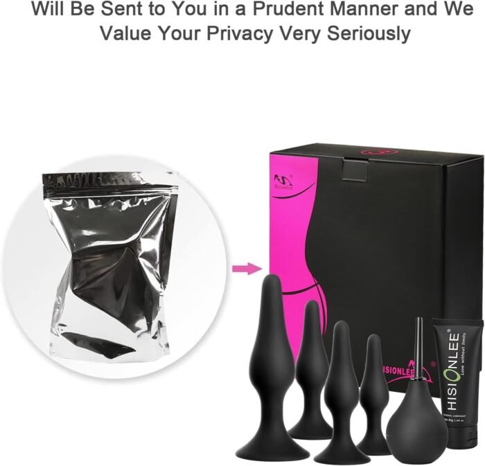 Hisionlee Sex Toys 5PCS Anal Plug Set Silicone Anal Butt Plug Adult Sex Toys for Women,Men and Beginners(Black) - Image 8