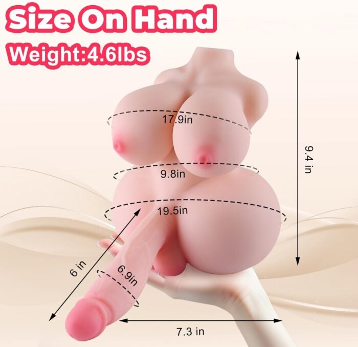 4.6lbs Shemale Sex Doll for Adults, FUTA Sex Doll with Flexible Realistic Dildo, Trans Sex Doll with Big Fuckable Tits, Male Masturbator, Female Sex Toys, Sex Dolls for Women - Image 7