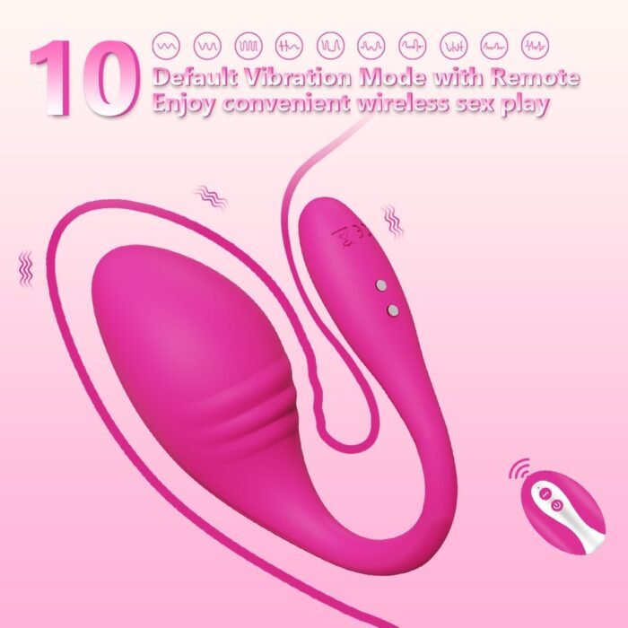 APP & Remote Control G-spot Panty Egg Vibrator Dildo Anal Sex Toys with 10 Vibration Modes,Long Distance Wearable Waterproof Massager Vagina Stimulator for Women and Couple (Rose) - Image 3