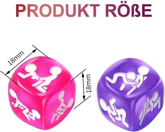 2-Piece Dice Game Set, Sex Positions for Couples, Erotic Dice Sex Positions Textbook for Couples, Dice Game, Humour Game, Couple, Party Games, Bedroom Gift for Couples, Adults, Sex - Image 4