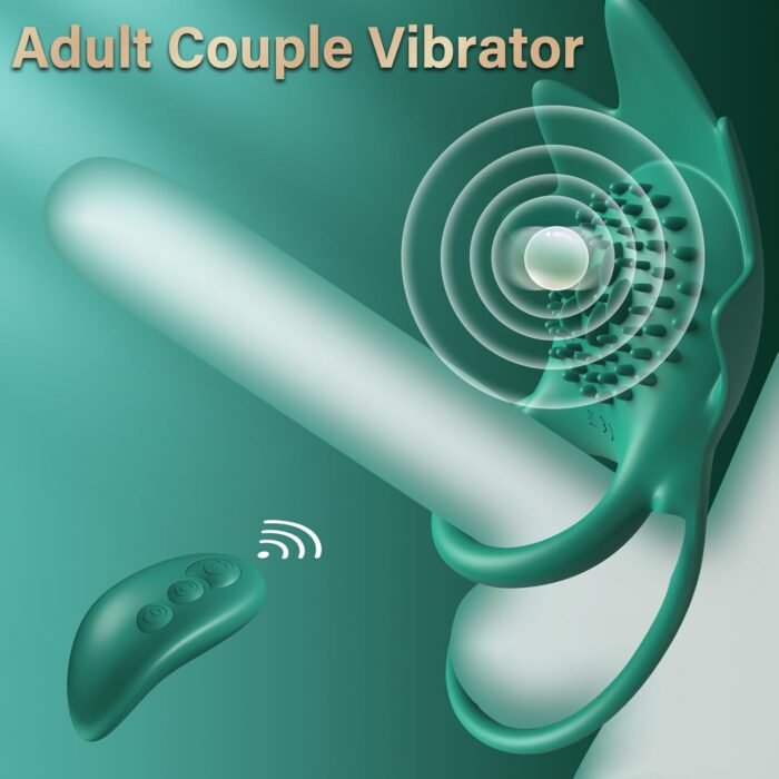 Vibrating Cock Ring Sex Toys - Penis Ring Sex Toy Vibrator with 10 Vibration Modes & USB Rechargeable, Silicone Adult Sex Toys for Men, G spot Clitoral Vibrator for Woman Couple, Adult Toys & Games - Image 2