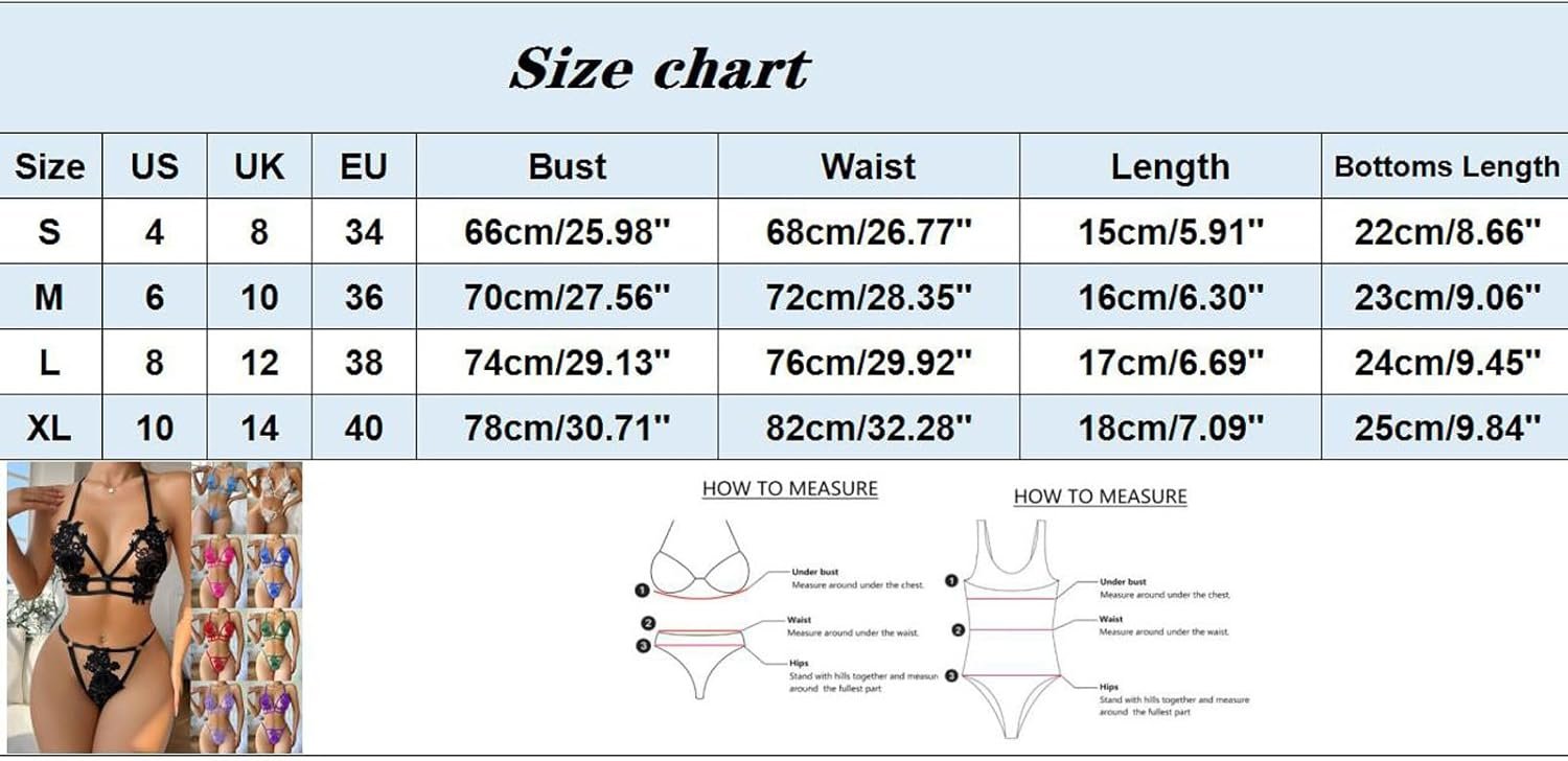 Womens Sexy Lingerie Sets Lace Babydoll Chemise Sleepwear Push Up Sparkly Leotard Bodycon Nightwear - Image 4