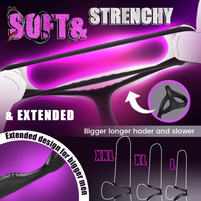 Male Anal Vibrator Prostate Massager Toys with Cock Ring, 9 Swing Thrusting & Vibrating Remote Control Anal Plug Dildo Vibrator, Adult Male Sex Toys for Beginner&Advanced Player Gay Toy for Men Couple - Image 5
