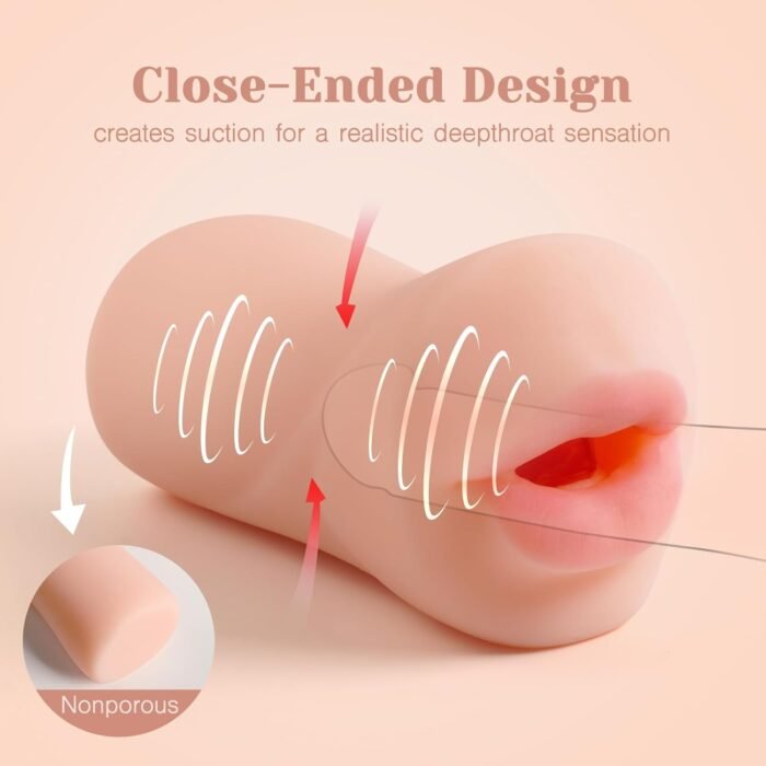 Tracy's Dog Male Masturbators, Deep Throat Blow Job Signature Stroker, Sex Toys for Men, Realistic RUSHSKIN Close-Ended Pocket Pal Oral Adult Toy for Man Masturbation - Image 6