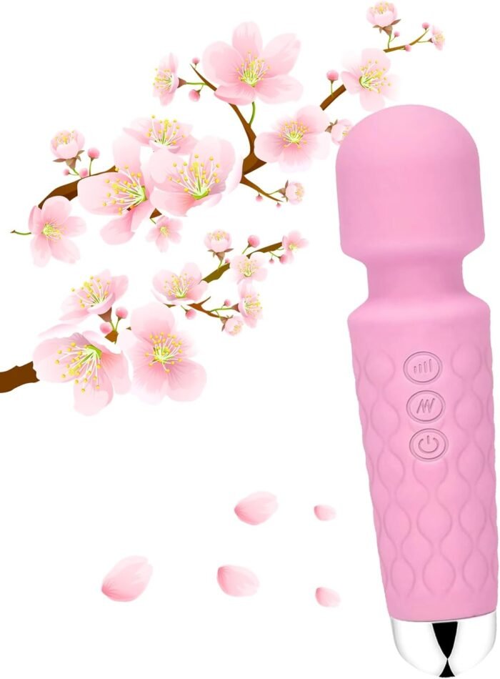 Portable Cordless Massager -Relaxes Muscles Multiple Speeds and Modes - for Body and Back Foot （Rose Pink）