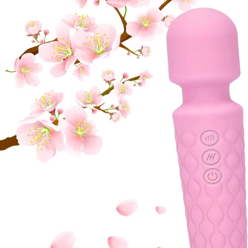Portable Cordless Massager -Relaxes Muscles Multiple Speeds and Modes - for Body and Back Foot (Rose Pink)