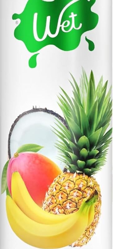 Wet Tropical Explosion Premium Flavored Edible Lube for Men, Women and Couples | Long-Lasting, Condom Safe, Sugar Free, 3 fl oz
