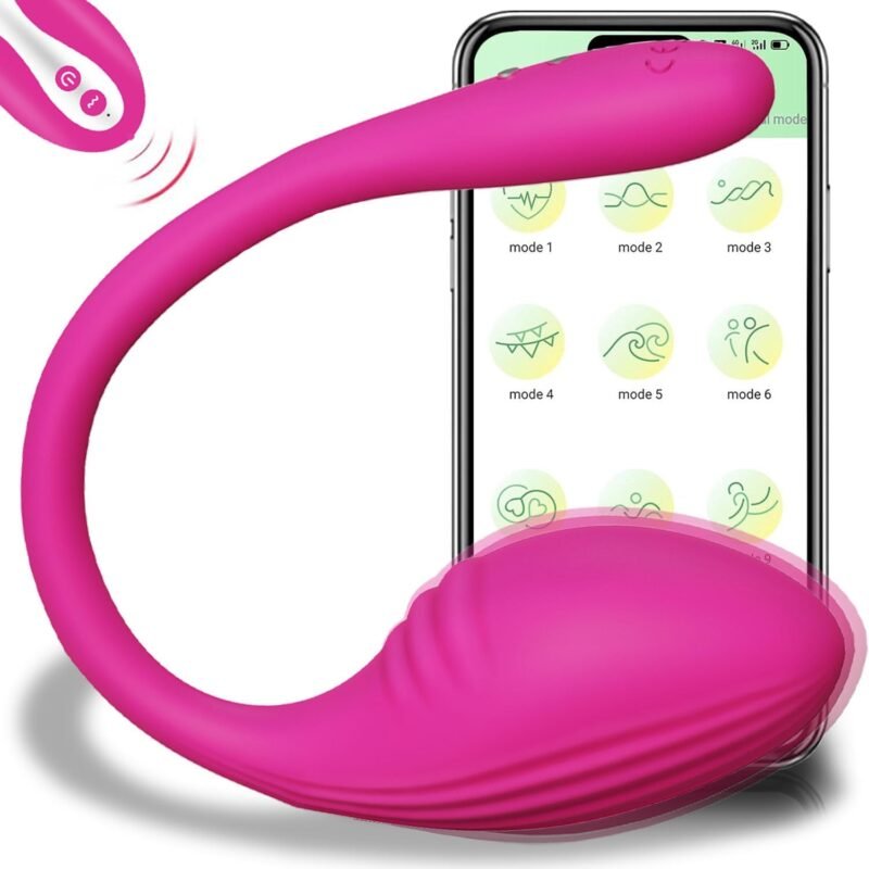 APP & Remote Control G-spot Panty Egg Vibrator Dildo Anal Sex Toys with 10 Vibration Modes,Long Distance Wearable Waterproof Massager Vagina Stimulator for Women and Couple (Rose)