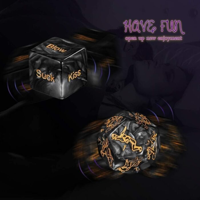 Generic Sx Dice Set for Couples Naughty Love Dice Adult Game Night Sx Position Party Dice Sx Positions Sx Games Truth or Dare Funny Group Game Adult Toys Sx Game 1ER, Black - Image 5