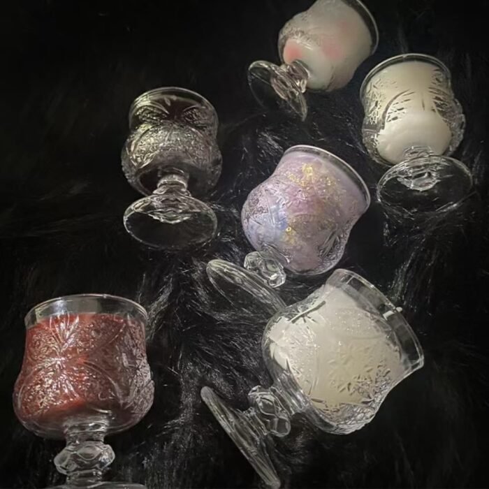2 Pcs Glow in The Dark Candles for Wax Play, Low Heat, Low Temp Body Safe Wine Cup Drip Candles, Romantic Massage Candle Gift for Adult Couple - Image 4