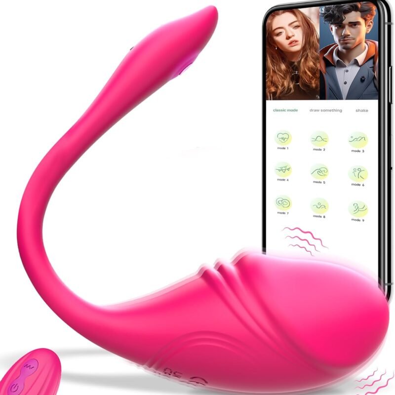 Vagina Egg Vibrator Sex Toys - APP Wireless Bluetooth Remote Control Female Pantie Wearable G-spot Clits Silicone Bullet Vibrator Sex Stimulator with 10 Modes, Adult Sex Toys & Games for Women Couples
