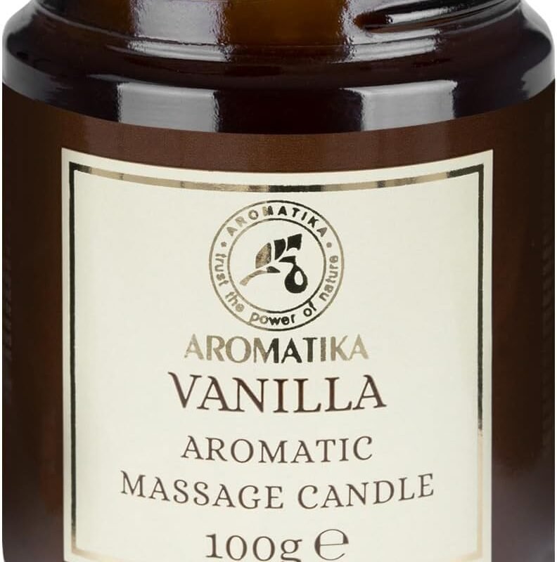 Scented Massage Candle Vanilla - Relaxing Massage Candle - Soy Wax Candle 3.5Oz - Massage Candle with Coconut and Almond Oils - Vanilla Oleoresin - Body Care - Calming - Beauty - Aromatherapy