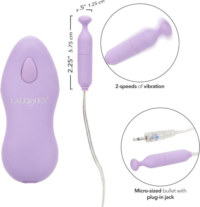 CalExotics Dr. Laura Berman Intimate Basics Mimi - Waterproof Bullet Vibrator - Adult Toys for Couples - Pocket Massager - Purple - Image 2