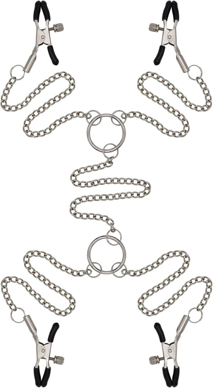 BDSM Nipple Clamps Sex Toys Cliterous Clamps Adult Sex Toys & Games Bondage Gear & Accessories Bondage Restraints Dildo Penis Pussy Clit Stimulator Sex Things for Couples Kinky Sex Toys for Men Women - Image 2