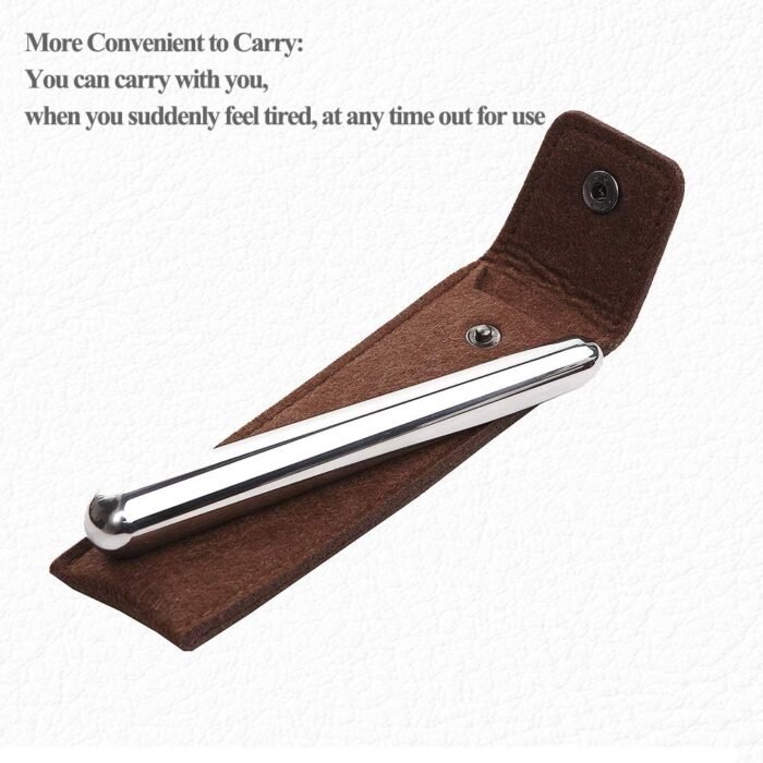 Stainless Steel Face Massage Therapy Stick-Guasha Massage Wand-Acupressure Massage Tools for Deep Tissue,Soft Tissue Myofascial Release Relief Pain (1) - Image 7
