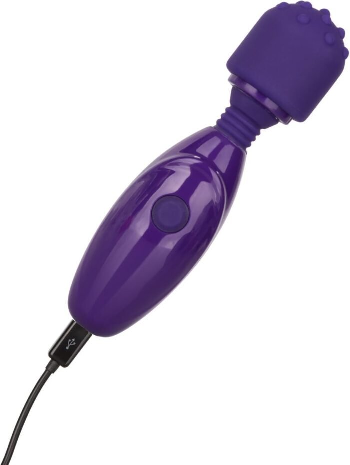 CalExotics Tiny Teasers Nubby - Waterproof Bullet Vibrator with Removable Tip - Adult Toys for Couples - Pocket Vibrator with Nubbed Tip - Purple - Image 7