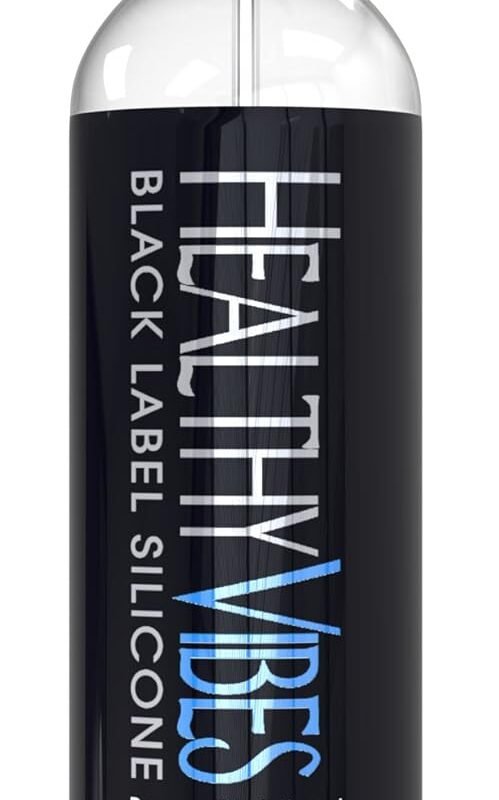 Black Label Silicone Based Personal Lubricant- Lasts Long & Easy to Clean, Water Resistant Lube, Lubricant for Privacy Safe for Most Skin Types- 8 oz