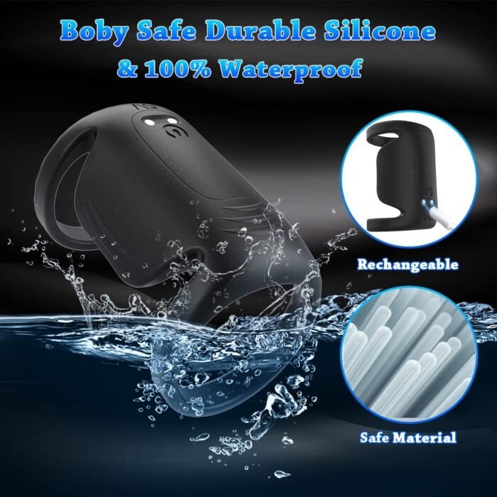 Multi-Wearable Vibrating Cock Ring Penis Tanshunly Adult Male Couples Sex Toys for Men Couple Pleasure, Mini Silicone Rings G spot Stimulator with 9 Vibrations - Image 9