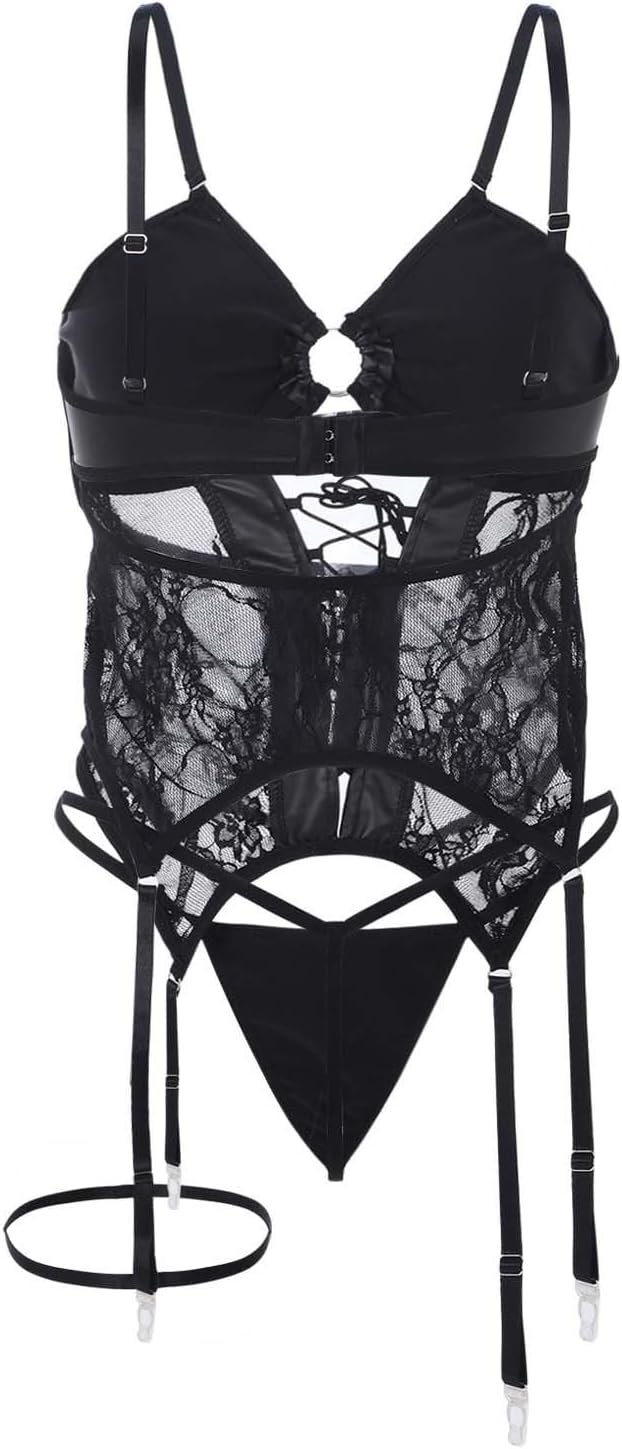 Womens Nightgowns Sexy Teddy Slutty Exotic Nightie Bodysuit Ladies Wedding Fishnets Underwear Valentines Gifts for Wife - Image 5