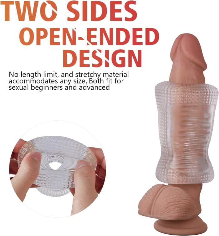Male Masturbator Sex Toys for Men, Portable Pocket Pussy Stroker with Vagina Textured Blowjob Penis TPE Masturbation Sleeve for Males - Image 2