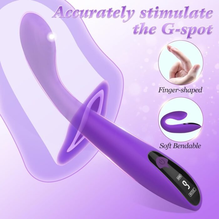 Adult Sex Toys Vibrator for Women - G Spot Vibrator Clitoral Nipple Stimulator with LCD Display & 9 Powerful Vibration, Finger Bullet Vibrators Wand Waterproof Strapless on Dildo Anal Toys for Couple - Image 2