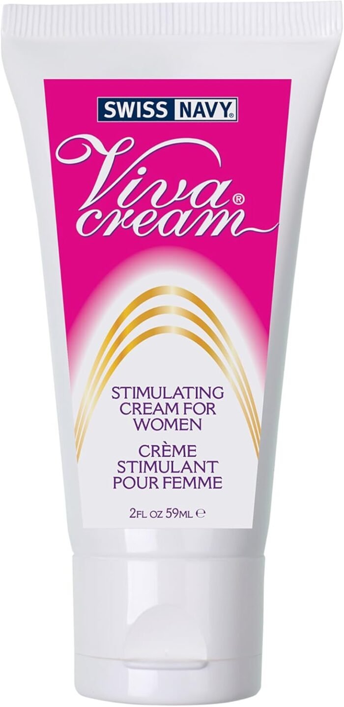 Swiss Navy Viva Cream 2 fl oz, Stimulating Cooling and Warming Cream for Women, Made with Herbal Extracts, Vitamins and Amino Acids