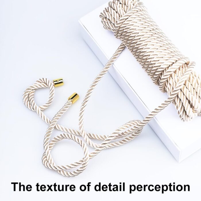 BDSM Shibari Bondage Rope Sex Gear, 32.8 Feet/10 Meter (Golden) - Image 6