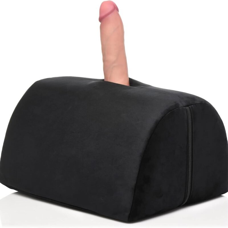 Bedroom Bliss Love Toy Cushion for Men, Women & Couples. Great for Sexual Positioning & Deep Penetration, Saddle-Style Mount with Toy Pocket. High-Density Foam. Easy to Clean Covers. 1 Piece, Black
