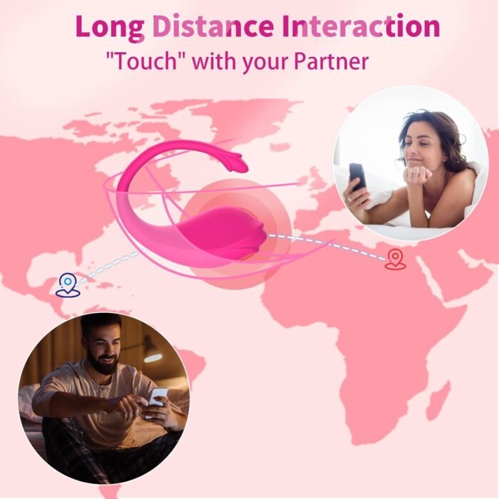 Remote Control Vibrator with App Couple Sex Toys - Wearable G Spot Female Vibrator for Vagina Anal Clitoris Stimulator, 9 Vibrations Long Distance Discreet Egg Vibrator Pink Rose Adult Toys for Women - Image 5