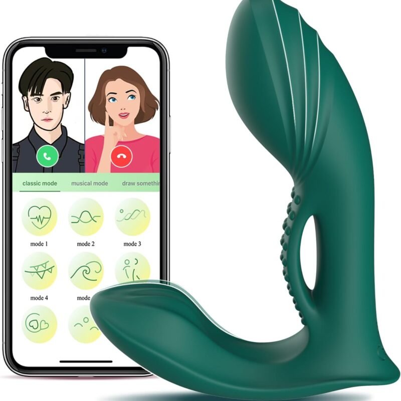 Adult Sex Toys for Women Pleasure, CHINGGA Wearable Panty G Spot Vibrators with App Control, 9×9 Vibrating Modes Dildo Waterproof Clitoris Anal Stimulator for Women & Game (Green)