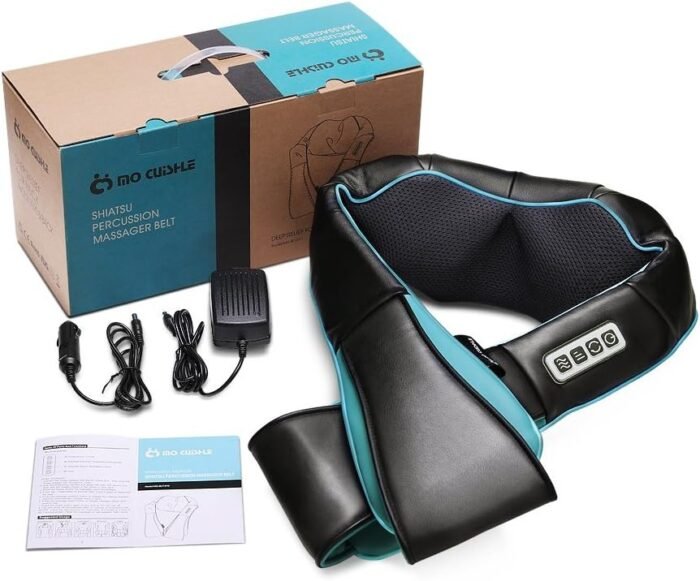Mo Cuishle Shiatsu Back Shoulder and Neck Massager with Heat, Electric Deep Tissue 4D Kneading Massage, Best Gifts for Women Men Mom Dad, Fathers Day, Mothers Day, Christmas Gifts - Image 8