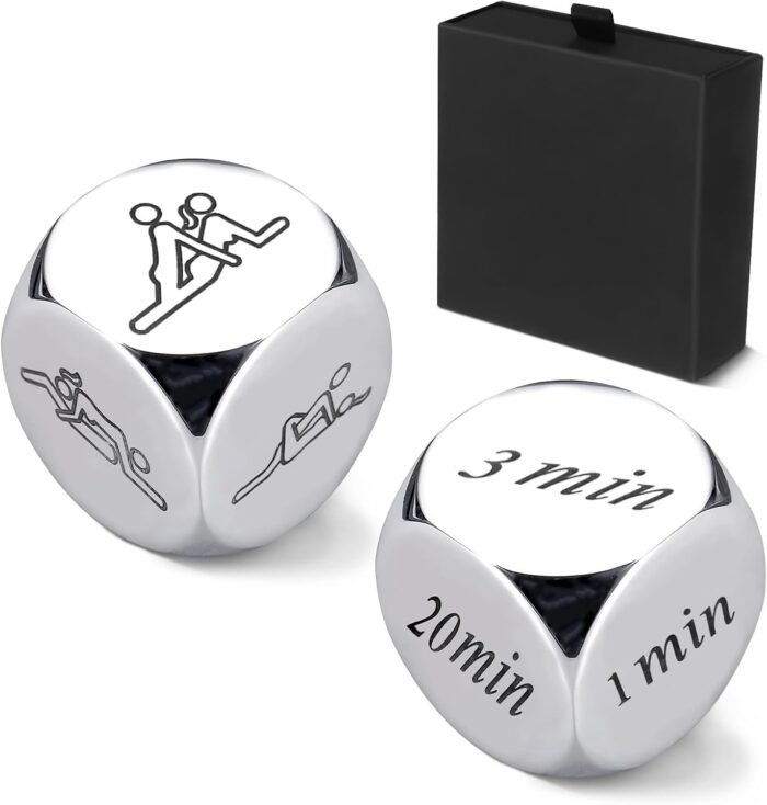 2Pcs Date Night Dice for Couples Valentine's Day Gifts for Boyfriend Girlfriend Decision Dice Couple Gifts for Men Women Funny Couple Dice Games New Year's gift for Wife Husband Birthday for Her Him