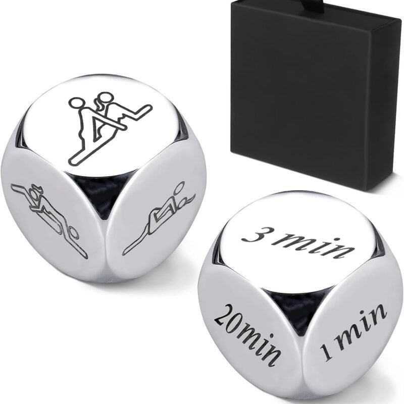2Pcs Date Night Dice for Couples Valentine's Day Gifts for Boyfriend Girlfriend Decision Dice Couple Gifts for Men Women Funny Couple Dice Games New Year's gift for Wife Husband Birthday for Her Him