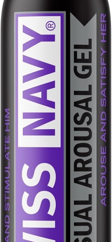 SWISS NAVY Sensual Arousal Personal Lubricant & Gel for Couples, Men & Women, Water Based Personal Lubrication with Niacin (Vitamin B3), Menthol, Peppermint, Butea Superba, Leak Proof Bottle, 6 Oz