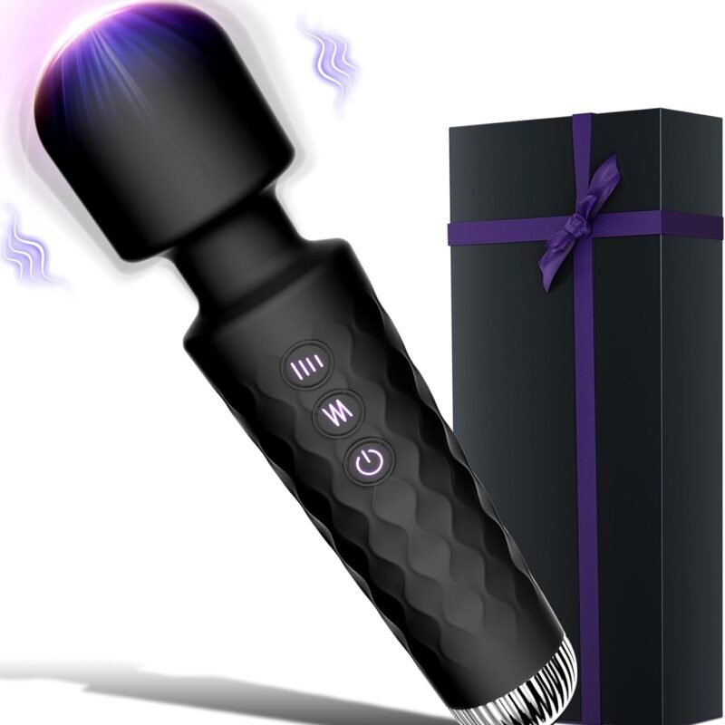 Sex Toys Vibrator Dildo for Women - Allovü Personal Wand Massager Vibrator, USB Rechargeable Vibrating Wand Vibrators Sex Toys for Pleasure, 10 Powerful Vibration Waterproof Adult Sex Toy for Couples