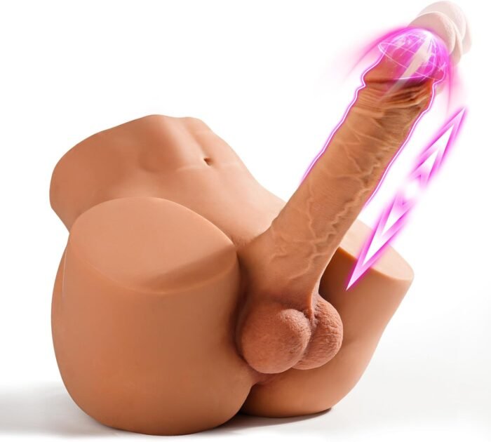 Male Sex Doll with Vibrating Dildo - EINSEO Gay Sex Dolls 7inches Anal Dildo Torso for Female Masturbation, Tight Anal Butt Gay Adult Sex Toys, Unisex Masturbator Sex Doll for Women Men Couple 10.5LB