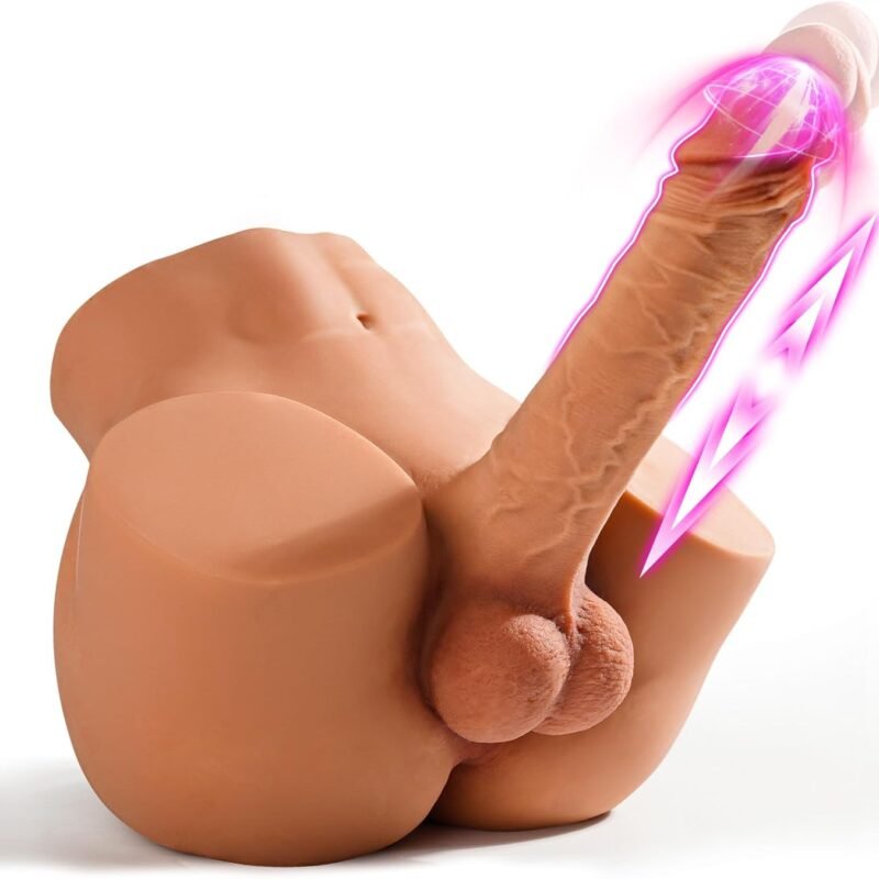 Male Sex Doll with Vibrating Dildo - EINSEO Gay Sex Dolls 7inches Anal Dildo Torso for Female Masturbation, Tight Anal Butt Gay Adult Sex Toys, Unisex Masturbator Sex Doll for Women Men Couple 10.5LB
