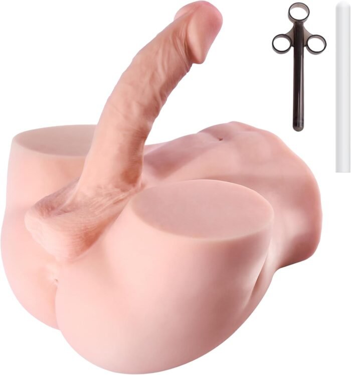 11LB Torso Male Sex Doll with Realistic Flexible Huge Cock Dildo &Lube Syringe&Drying Stick,Anal Male Masturbator with Tight Hole for Men Masturbation,Sex Toy for Men Women Gay Couple