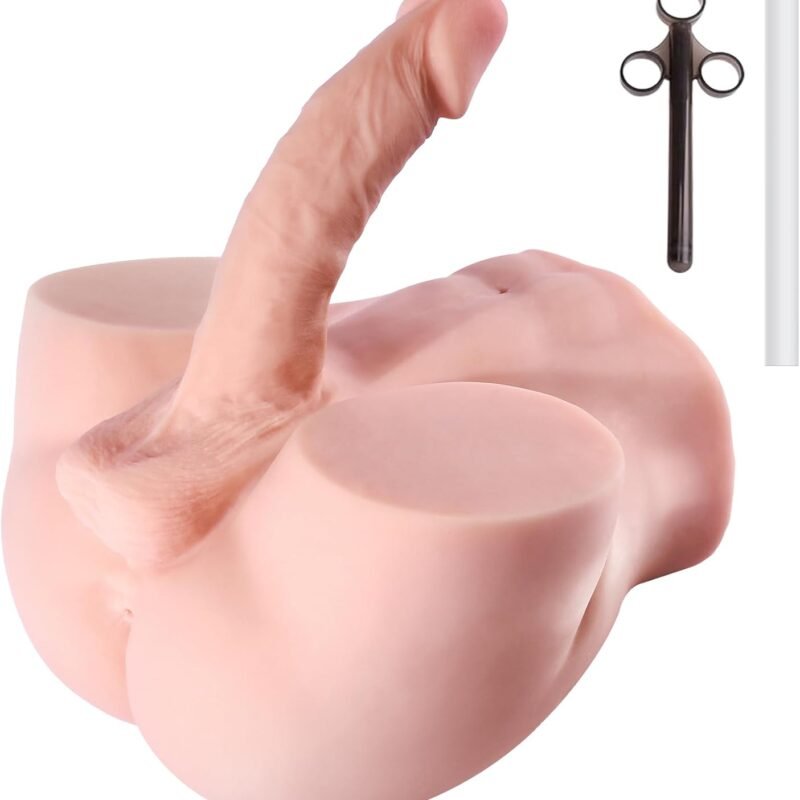 11LB Torso Male Sex Doll with Realistic Flexible Huge Cock Dildo &Lube Syringe&Drying Stick,Anal Male Masturbator with Tight Hole for Men Masturbation,Sex Toy for Men Women Gay Couple