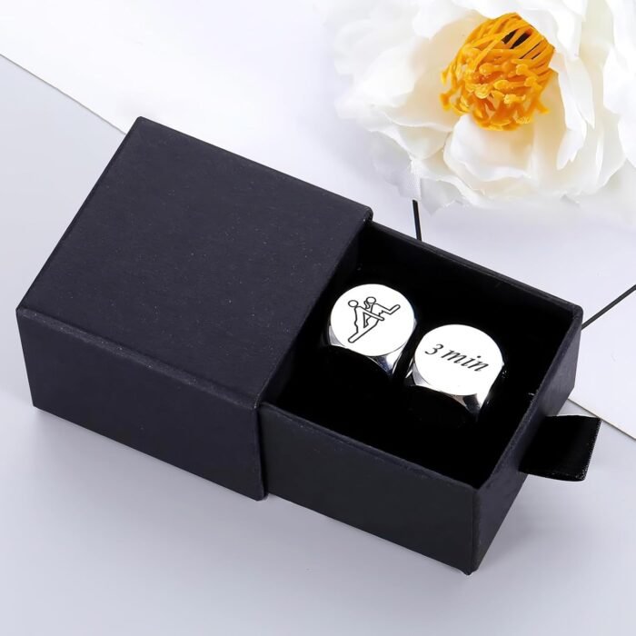 2Pcs Date Night Dice for Couples Valentine's Day Gifts for Boyfriend Girlfriend Decision Dice Couple Gifts for Men Women Funny Couple Dice Games New Year's gift for Wife Husband Birthday for Her Him - Image 3