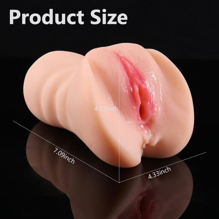 2 in 1 Male Masturbator Pocket Pussy Stroker Adult Sex Toy with 3D Realistic Vagina and Tight Vagina, Blow Job Stroker Deep Throat Oral Pleasure Mens Sex Toy - Image 4