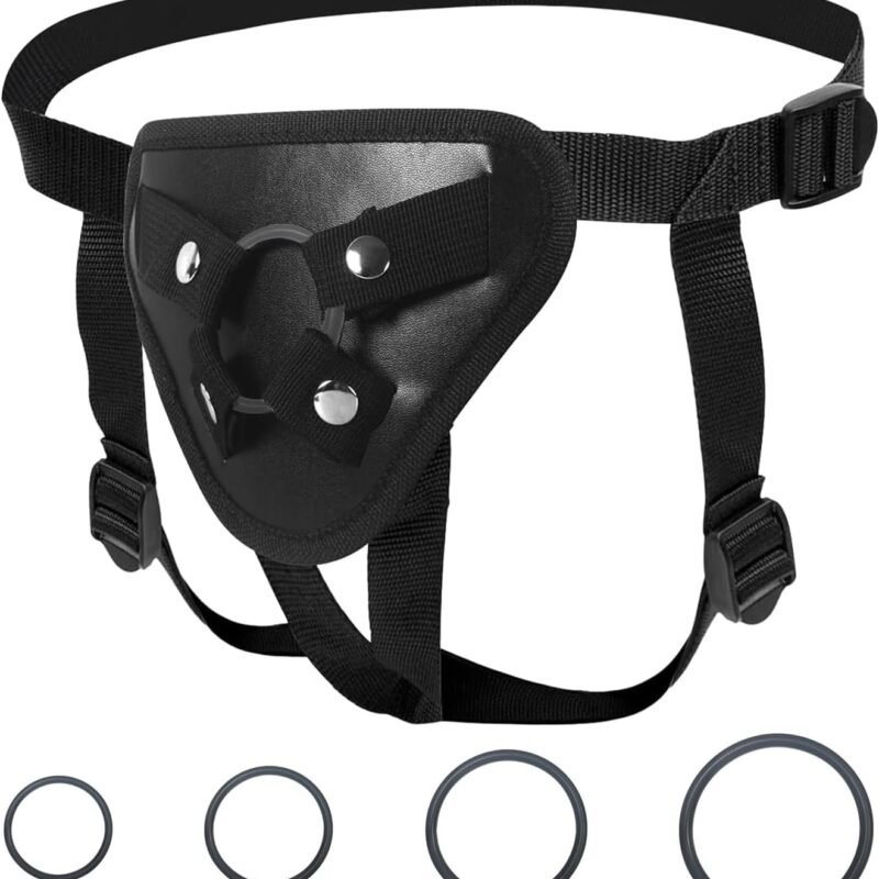 Adjustable Strap On Harness for Women and Men - Versatile Dildo Plus Size Strapon Harness for Couples, Lesbian, Gay, and Pegging Play - Comfortable and Secure Strapless Design, Unisex Adult Sex Toy