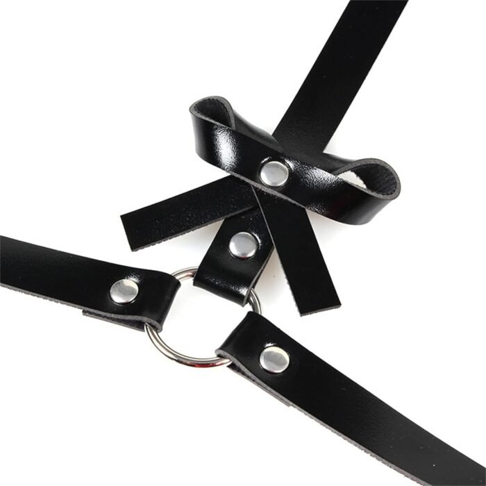Women Harness Fashion Leather Garter Belt, Sexy Punk Suspender Belt Set BDSM Erotic Clothing Slutty Sex Outfits Restraints, Sex Clothes for Women Naughty, SM Sex Toys for Couples Flirt Fetish - Image 6