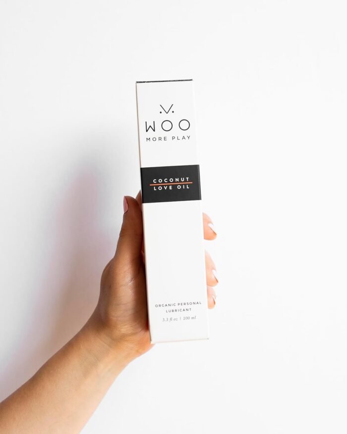 Woo More Play Coconut Love Oil | Organic Coconut Oil Personal Lubricant for Men and Women | Natural and Clean Ingredients | Doubles as Massage Oil | Relaxing Scent | 3.3 fl Oz - Image 9